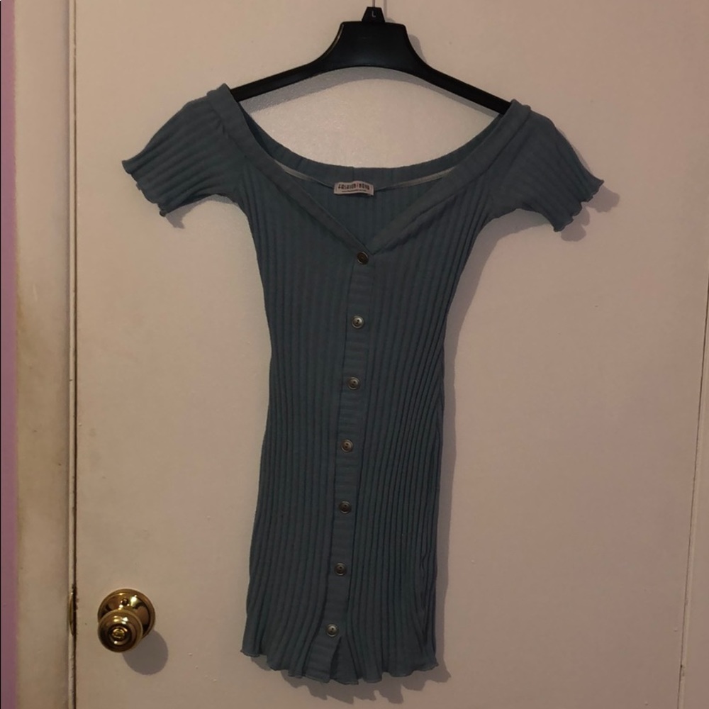Mini blue dress